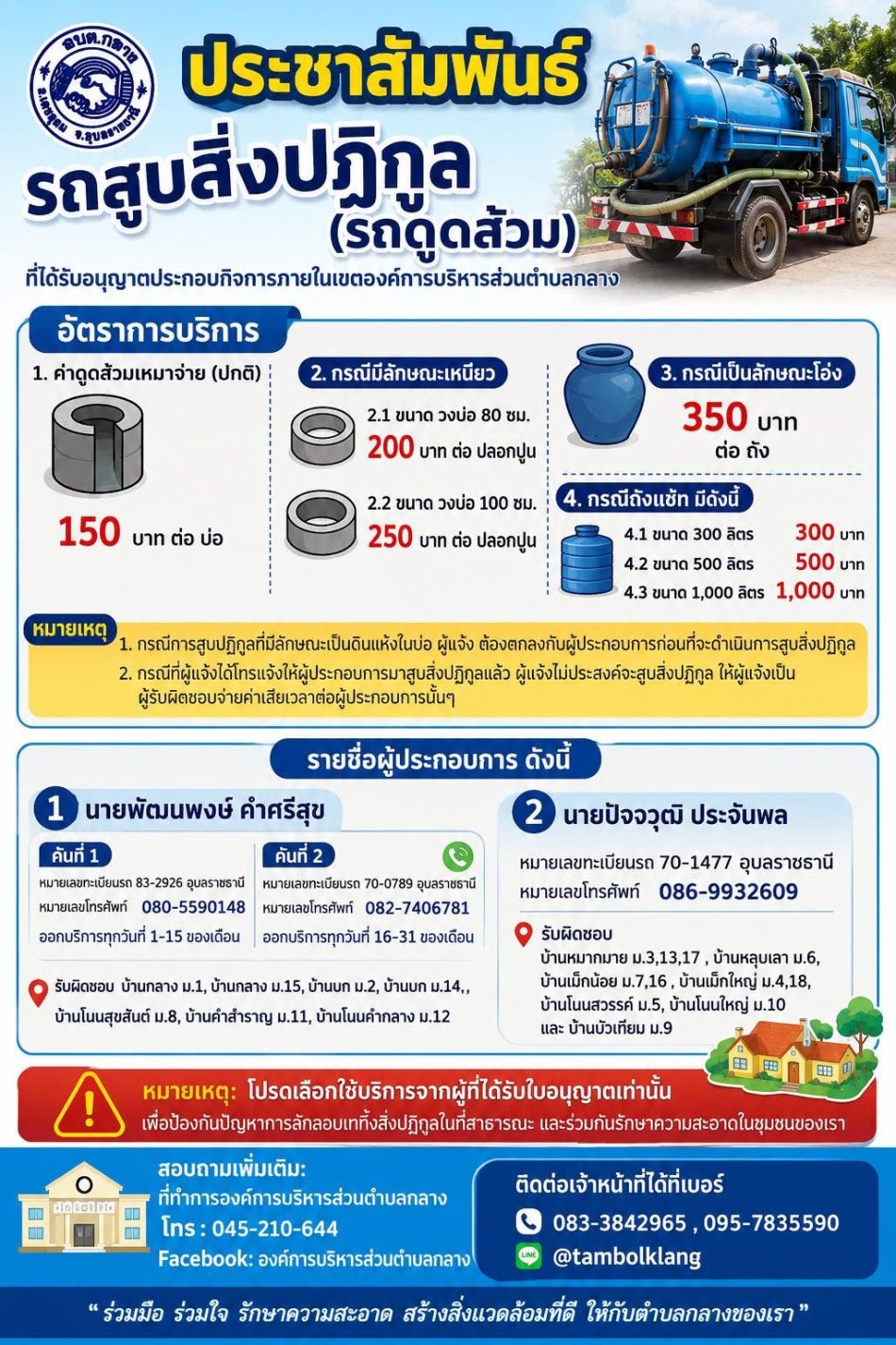 องค์การบริหารส่วนตำบลกลาง ขออนุญาตประชาสัมพันธ์